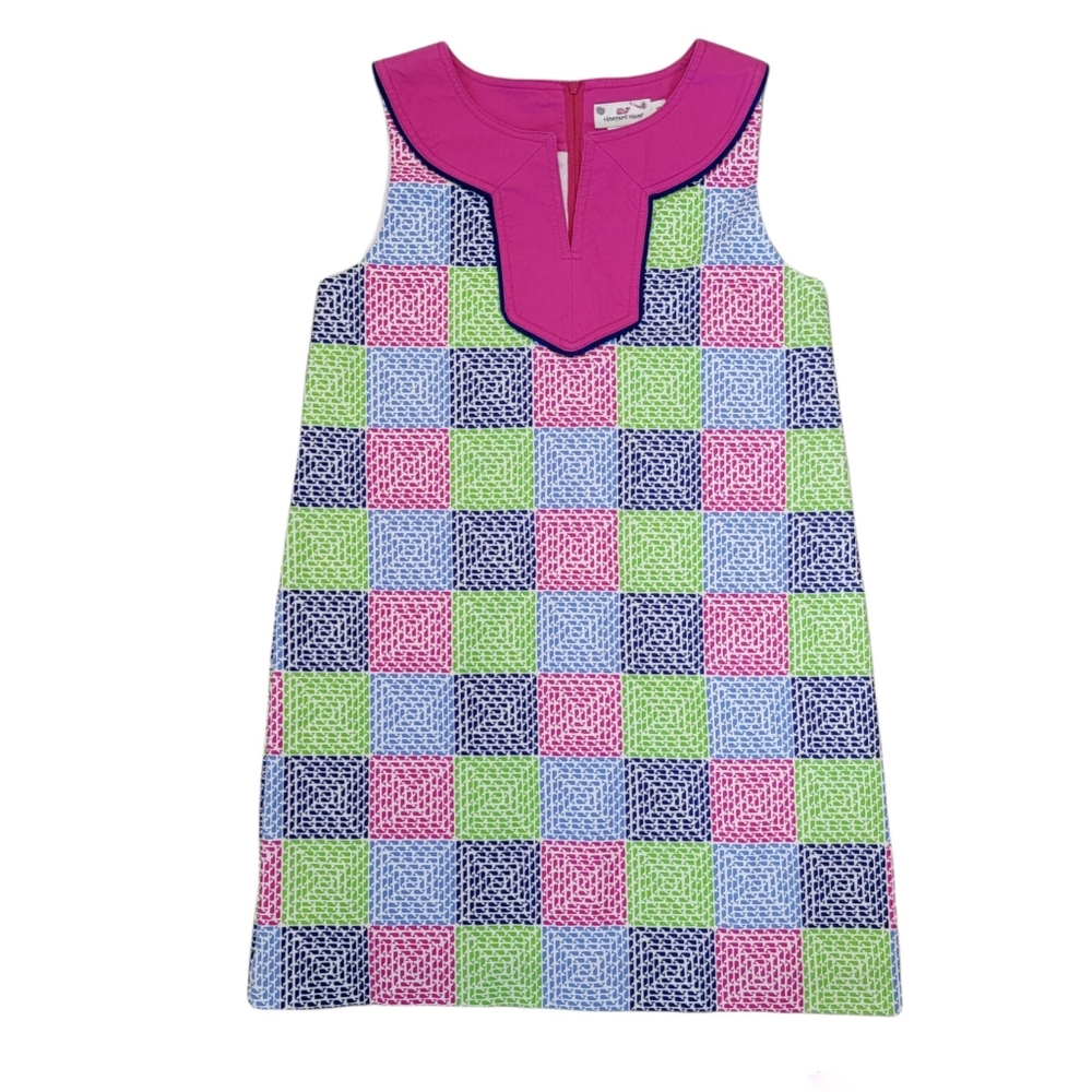 VINEYARD VINES Patchwork Shift Dress Size 12